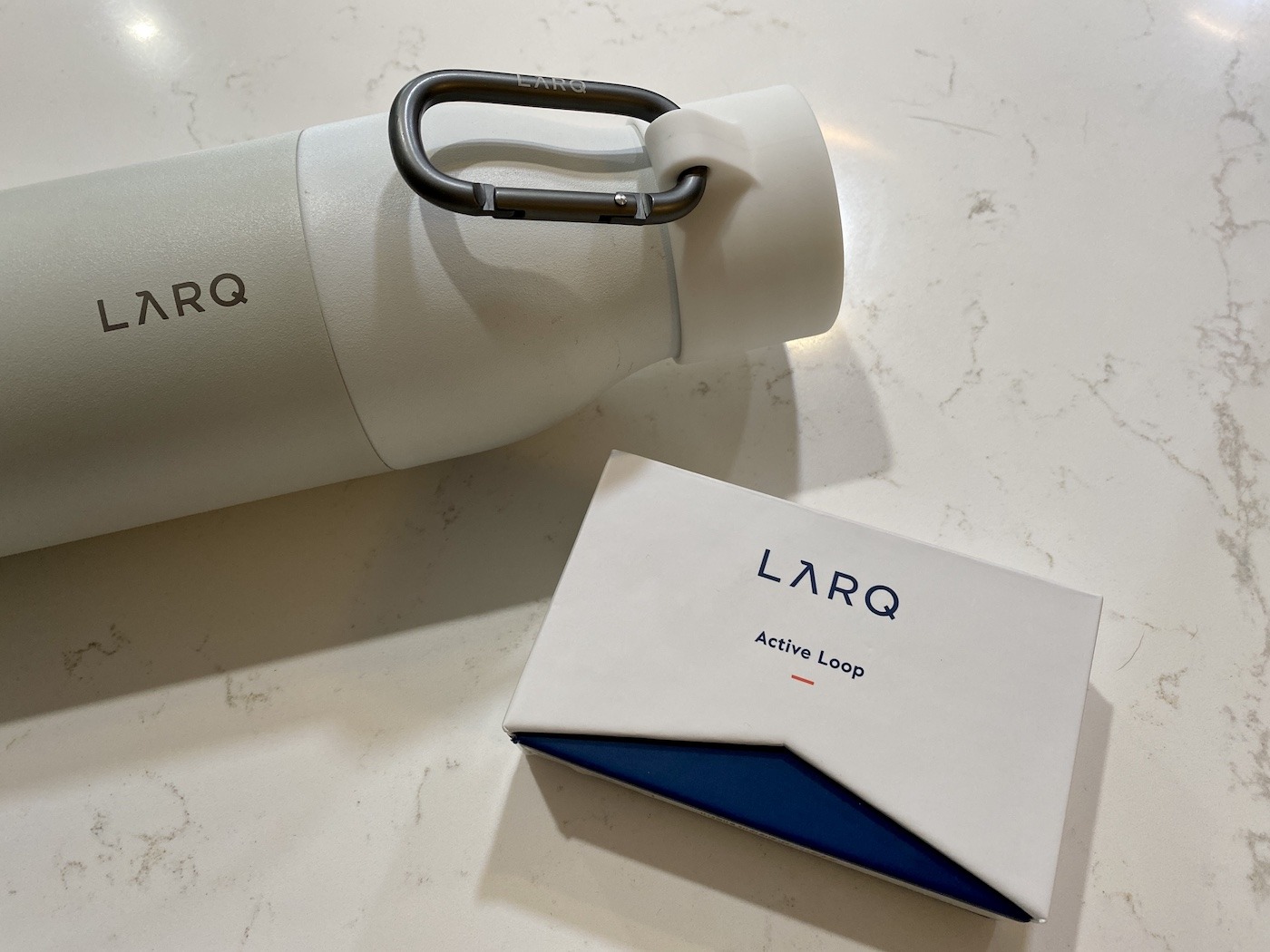 larq, sleeve, led, water bottle, self cleaning