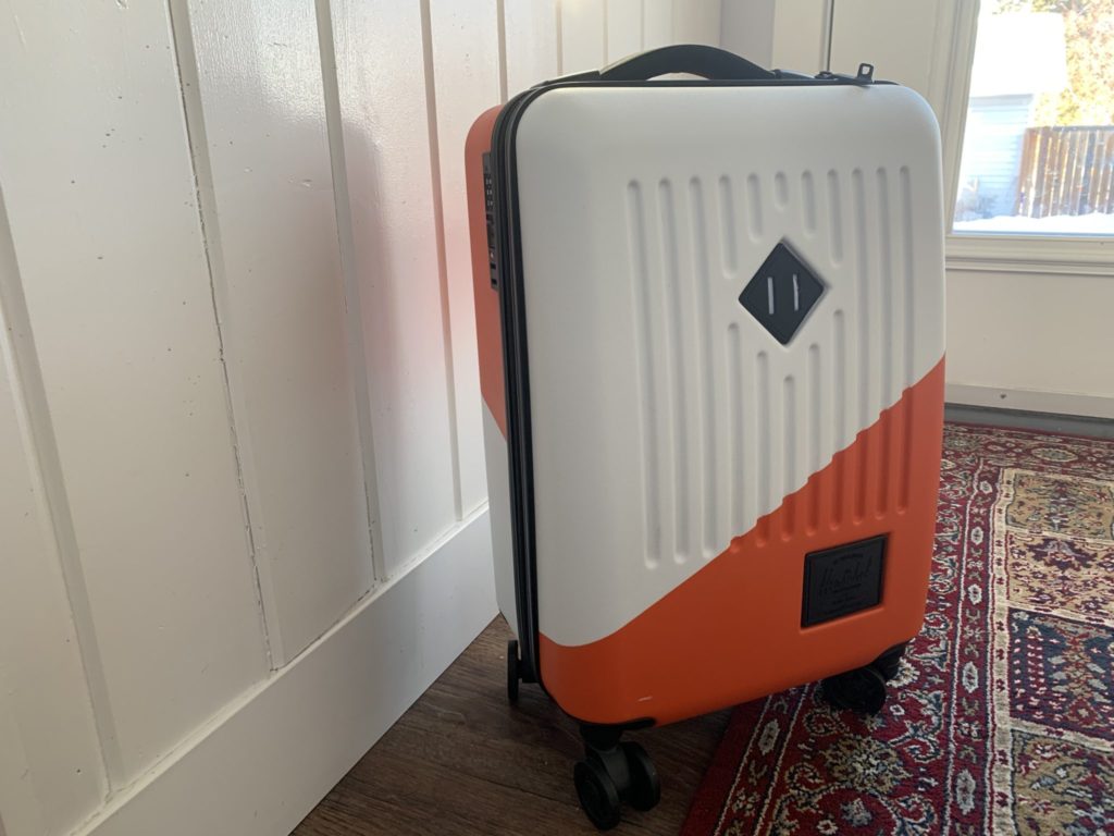 Herschel trade power carry on review travel tech