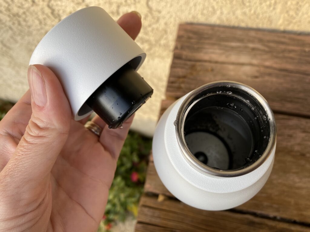 larq, water bottle, self clean, review