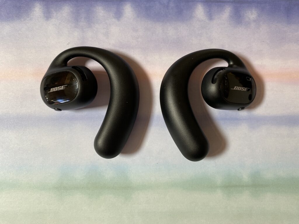 bose sport open, earbuds, headphones, review, how, sound, fit