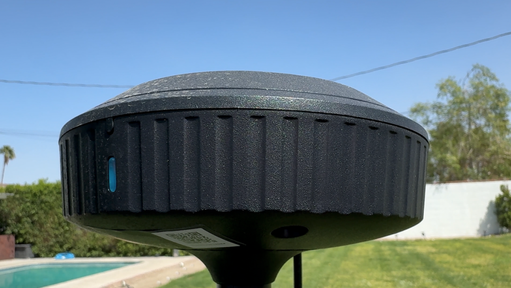 Cylinder that forms the top of RTK station