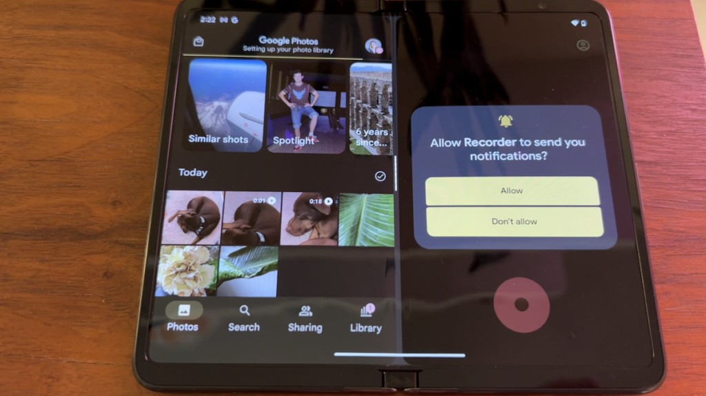 Google pixel fold screen