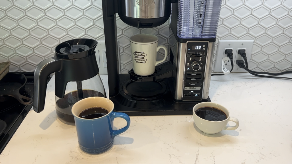 making coffee with ninja speicalty coffee maker