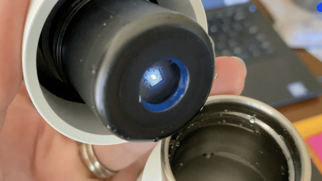 larq, water bottle, self clean, review